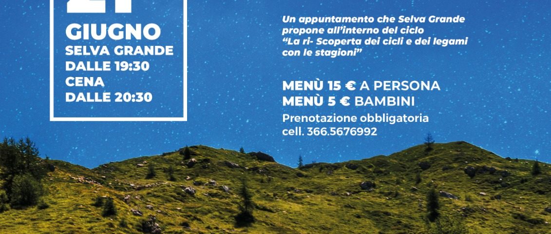 Locandina evento solstizio d'estate